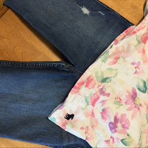 Girls 3pc bundle jeans + peasant blouse + camisole